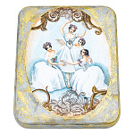 0011398/20*15*3см Шкатулка "Балерины"