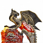 Скульптура из бронзы и янтаря "Дракон на скале", фотография 3. Интернет-магазин ЛАВКА ПОДАРКОВ
