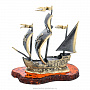 Статуэтка с янтарем "Корабль Каравелла", фотография 1. Интернет-магазин ЛАВКА ПОДАРКОВ