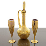 -КУВШИН  ВИННЫЙ "ВОСТОЧНЫЙ" стекло, стразы,позолота