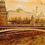 Картина янтарная "Москва. Большой кремлевский дворец" 60х80 см, фотография 5. Интернет-магазин ЛАВКА ПОДАРКОВ