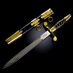 0055754/20930 Златоуст Кортик "Морской" ГЕРБ СССР "75 лет Победы" (лак, клин золото)