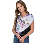 0071089 ПЛАТОК шелк 100% 89*89см ручной подшив в П/У