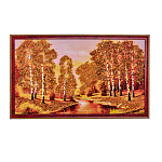 Картина янтарная "Пейзаж" 40х70 см