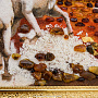 Картина янтарная "Кони" 30х40 см, фотография 5. Интернет-магазин ЛАВКА ПОДАРКОВ