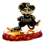 0047062/1543 Сувенир Мышь с гармошкой Сувенир (коньячный)