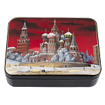 Шкатулка с художественной росписью "Москва. Храм Василия Блаженного"