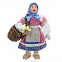 Коллекционная кукла ручной работы "Девочка с лукошком", фотография 1. Интернет-магазин ЛАВКА ПОДАРКОВ