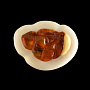 Брошь из бивня мамонта "Янтарное облако", фотография 1. Интернет-магазин ЛАВКА ПОДАРКОВ