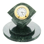 архив0054618/13*13*11см  Мрамор (Верде Гватемала) Часы "Куб"  зеленый
