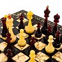 Шахматы деревянные "Ночь" с янтарными фигурами, фотография 5. Интернет-магазин ЛАВКА ПОДАРКОВ