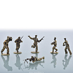 0024279-С Бронза Миниатюра СОЛДАТ"СОВЕТСКАЯ МОРСКАЯ ПЕХОТА 1941-43ГГ"в ассортименте