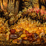 Картина янтарная "Олень у реки" 30х40 см, фотография 4. Интернет-магазин ЛАВКА ПОДАРКОВ