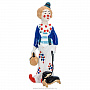 Керамическая статуэтка "Клоун с таксой", фотография 1. Интернет-магазин ЛАВКА ПОДАРКОВ