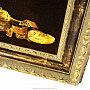 Картина янтарная "Лев" 30х40 см, фотография 2. Интернет-магазин ЛАВКА ПОДАРКОВ