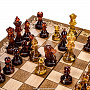 Шахматы деревянные резные с фигурами из янтаря, фотография 8. Интернет-магазин ЛАВКА ПОДАРКОВ
