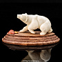Скульптура из рога лося "Медведь", фотография 1. Интернет-магазин ЛАВКА ПОДАРКОВ