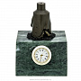 Настольные часы из бронзы и камня "Бур", фотография 1. Интернет-магазин ЛАВКА ПОДАРКОВ