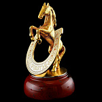 3248 Златоуст ПОДКОВА СУВЕНИРНАЯ "КОНЬ" подставка -  Яшма.