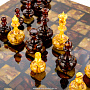 Шахматы-шашки с инкрустацией из янтаря "Статус", фотография 13. Интернет-магазин ЛАВКА ПОДАРКОВ