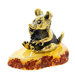 0047010/1490 Сувенир Мышонок Луи с сыром Сувенир (белый)