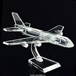 -12,5см Сувенир Гражданская авиация "САМОЛЕТ ИЛ-86" стекло