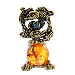 0045569/173.1 Сувенир Знак Зодиака Рыбы (с камнем) Сувенир (коньячный)