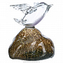 Стеклянная статуэтка "Птица на камне", фотография 3. Интернет-магазин ЛАВКА ПОДАРКОВ