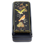 0048186/7*3см Шкатулка лаковая миниатюра Холуй"Птички"163,6