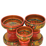 0020258/8*12см Хохлома КОНФЕТНИЦА-КРЕМАНКА 8*12см в ассортименте