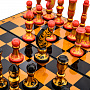 Шахматы деревянные. Хохлома 36х36 см, фотография 4. Интернет-магазин ЛАВКА ПОДАРКОВ