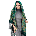 0074857 148*148см Шаль ППс "КАРАВАН"  уплотн.шерсть100%,бахрома-шелк 970-30