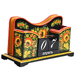 0023057/24*14см  Хохлома НАСТОЛЬНЫЙ КАЛЕНДАРЬ  Р74