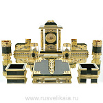 0017347 Златоуст настольный НАБОР  "Восточный" Нефрит, позолота, в П/У