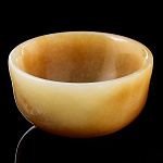 0058930 ПИАЛА МАЛАЯ Нефрит медовый 