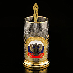 0049675/6376 Златоуст Подстаканник (триколор) SUV - 6376