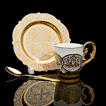 0076520 Златоуст НАБОР кофейный "ОРНАМЕНТ" 