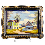 Поднос с авторской росписью 49х39 см