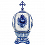 Пасхальное яйцо "Храм". Гжель, фотография 3. Интернет-магазин ЛАВКА ПОДАРКОВ