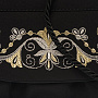 Сумка "Вьюнок". Черная с серебряно-золотой вышивкой, фотография 5. Интернет-магазин ЛАВКА ПОДАРКОВ