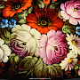 Поднос с авторской росписью "Цветы" 45х35 см, фотография 2. Интернет-магазин ЛАВКА ПОДАРКОВ
