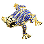 0030894/Ф1-11 Традиции ФАБЕРЖЕ Сувенир-ШКАТУЛКА "ЛЯГУШКА"