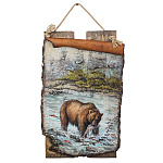 Картина на бересте "Клевое место" 36х66 см