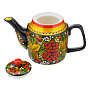 Чайник заварочный 0,7 л с росписью "Рябинка". Хохлома, фотография 3. Интернет-магазин ЛАВКА ПОДАРКОВ