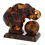 Статуэтка из янтаря "Слон с шаром", фотография 3. Интернет-магазин ЛАВКА ПОДАРКОВ