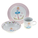  НАБОР детской посуды  3 предмета "БАЛЕРИНА" фарфор