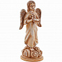 Христианская оловянная миниатюра "Ангел с цветком", фотография 1. Интернет-магазин ЛАВКА ПОДАРКОВ