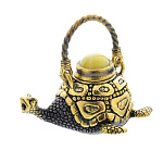 0047653/1991 Сувенир Чайник Черепаха  Сувенир (белый)