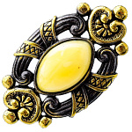 0045262/812.4 Брошь Маркиза (белый)