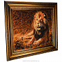 Картина янтарная "Лев" 84х104 см, фотография 2. Интернет-магазин ЛАВКА ПОДАРКОВ